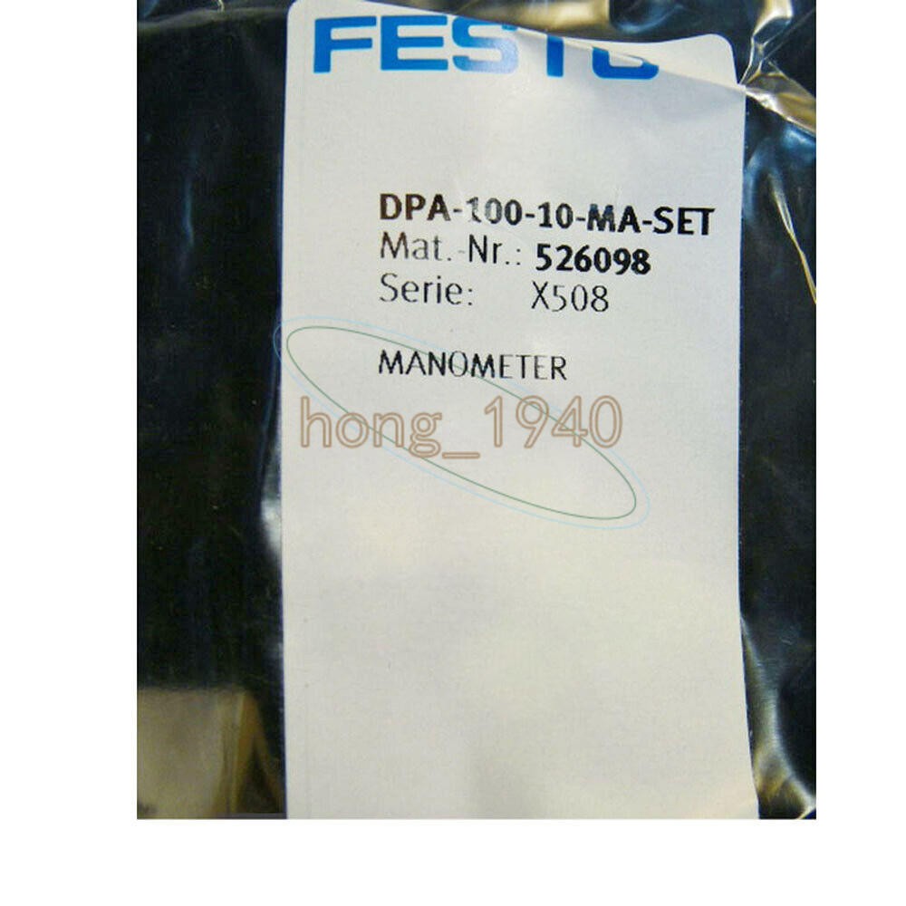 ONE FESTO DPA-100-10-MA-SET 526098 Pressure gauge kit New