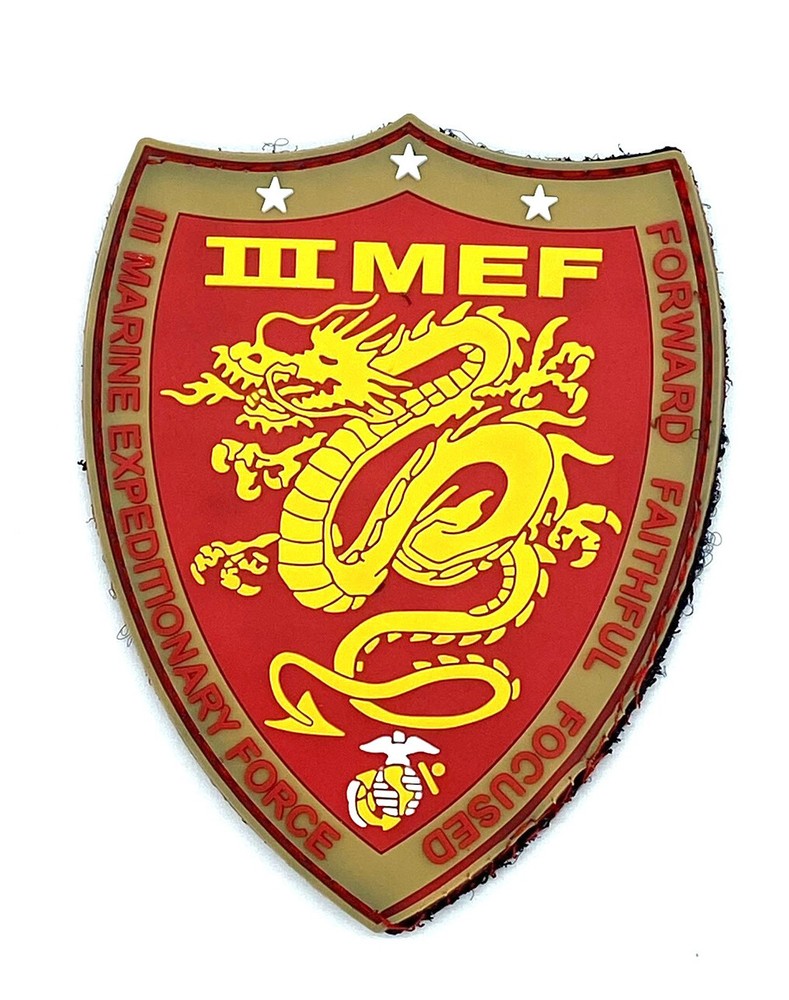 3rd MEF Marine Expeditionary Force PVC Patch – With Hook and Loop