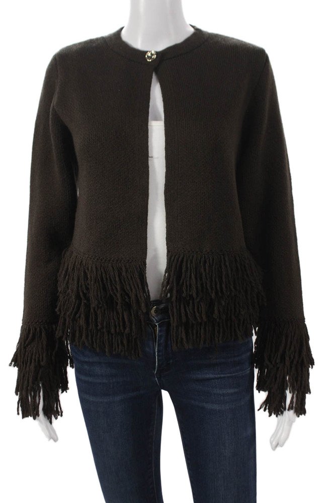 Zara Unisex Cardigan Brown Button Round Neck Long Sleeve Acrylic Size MFree Shipping in US $100+ Orders | $6.95 Orders Below