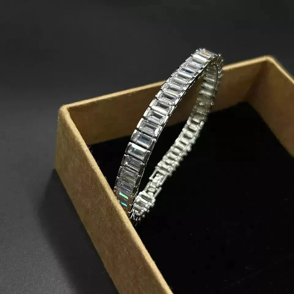 10 Ct Baguette Cut Simulated Diamond 7.5
