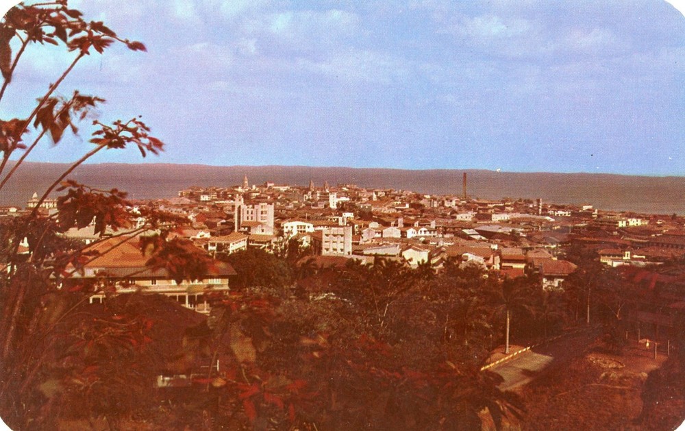 Panama City from Herrick Heights by Ancon Hill, Panama, UNP, VG --POSTCARD