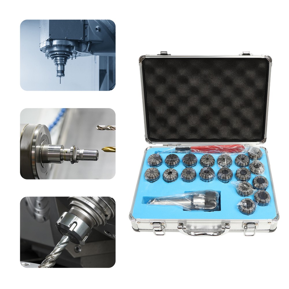 ER32 Collet 18Pc/Set Shank Chuck Tools+Box Fit Milling Machine/Lathe/Drilling