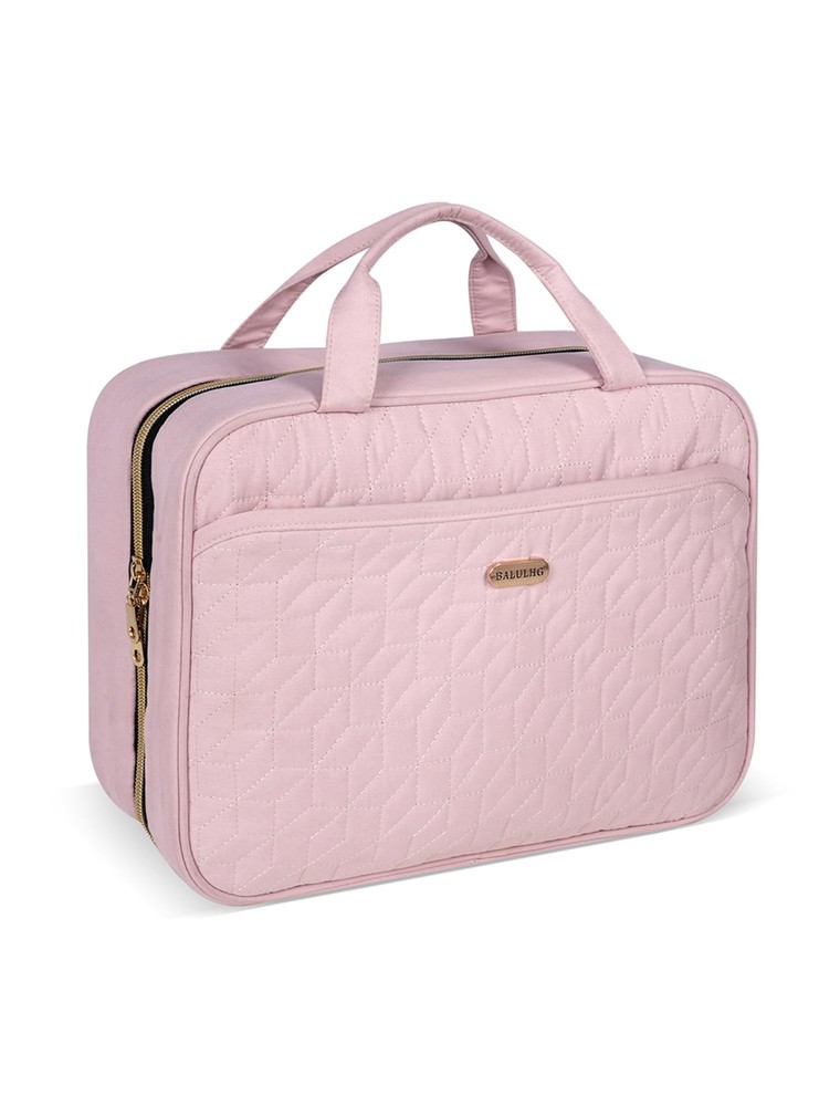 Pink Waterproof Toiletry Bag for Women and Men Travel Makeup Organizer