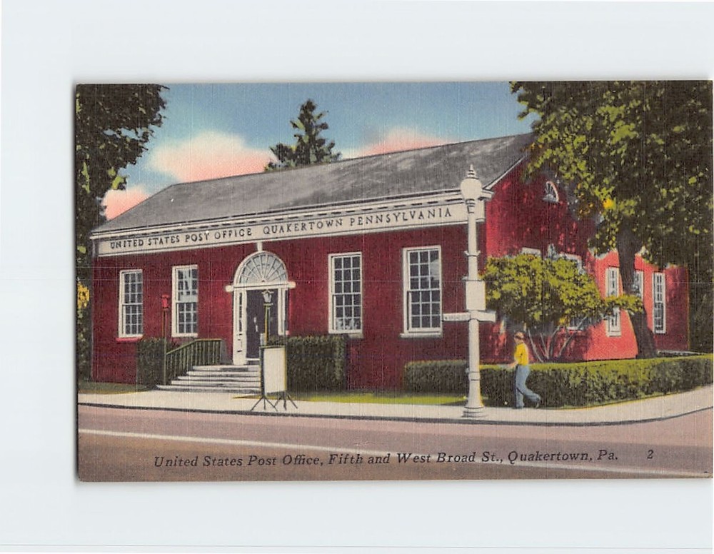 Postcard United States Post Office Quakertown Pennsylvania USA