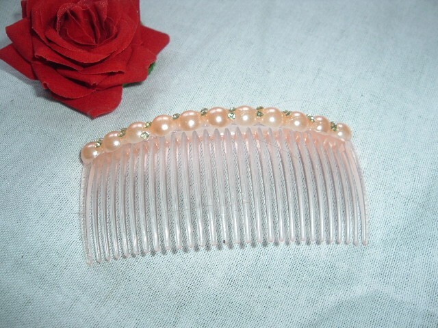 Vintage Pink Pearl White Rhinestone 4