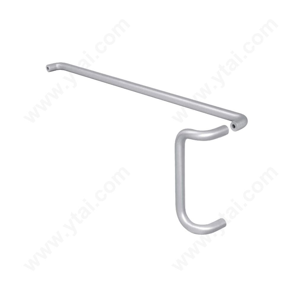 Generic Push Pull Door Handle Kit - Satin Chrome Push Bar & Pull Handle M10X3328