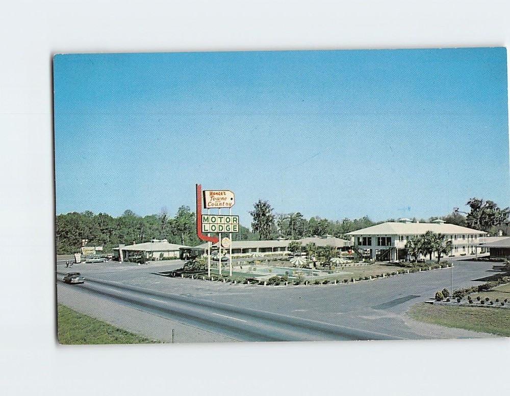 Postcard Manger Towne & Country Motor Lodge Savannah Georgia