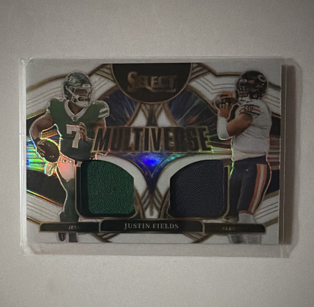 Panini 2025 Select Multiverse Prizm Memorabilia Justin Fields #MVJ-JFS /99