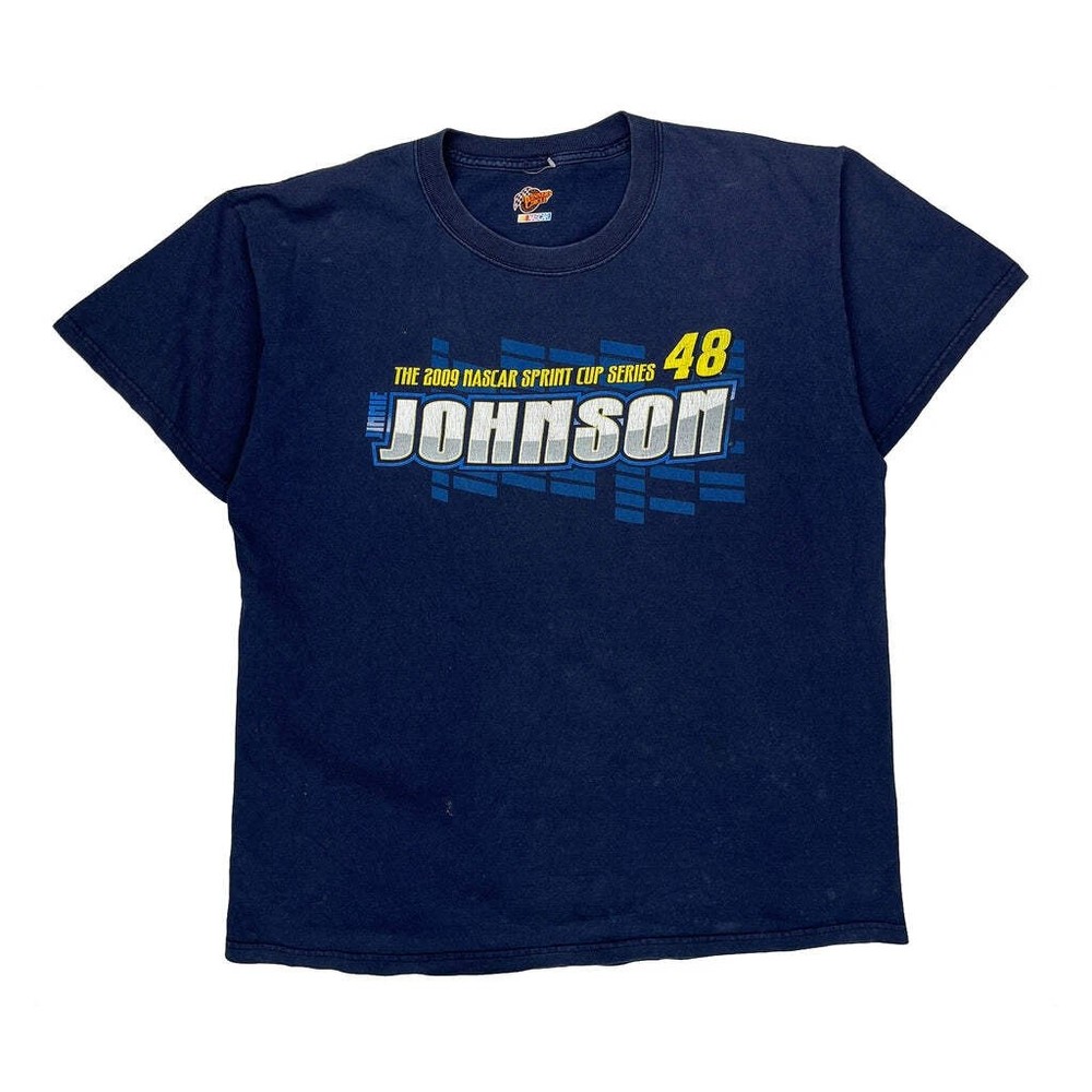 Johnson 48 Winners Circle Nascar T-Shirt - Large Navy Cotton