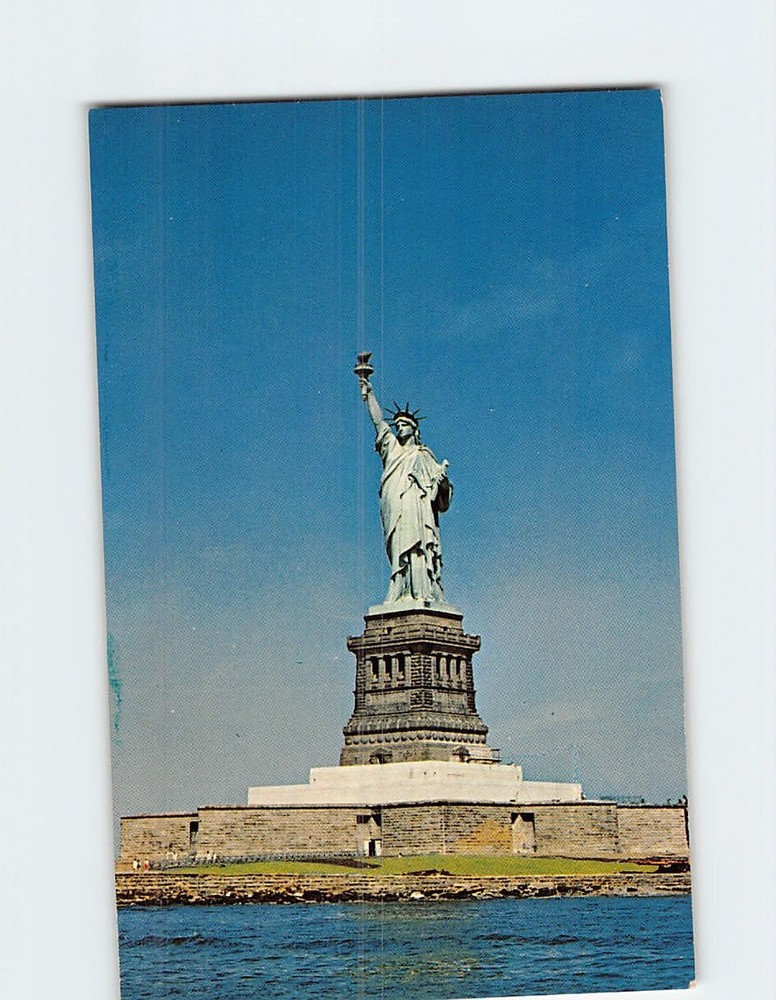 Postcard Statue of Liberty National Monument Liberty Island NYC New York City