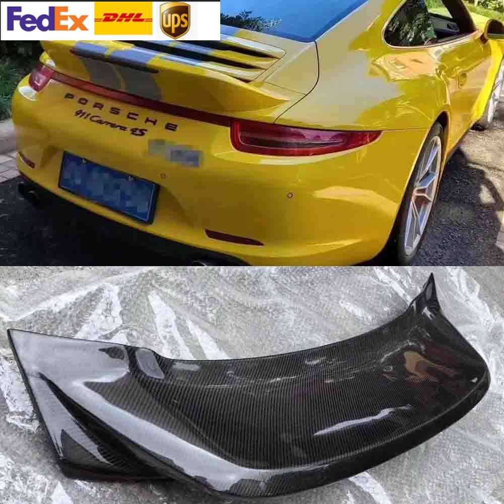 Fits Porsche Carrera 911.1 991 Carbon Fiber Rear Spoiler Wing GT Style Body kit