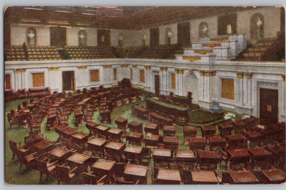Washington DC Senate Chamber US Capitol Foster & Reynolds Postcard