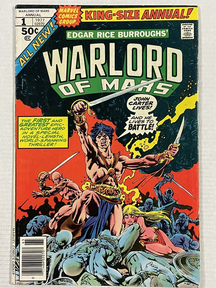 John Carter Warlord of Mars Annual #1 (Marvel Comics October 1977)