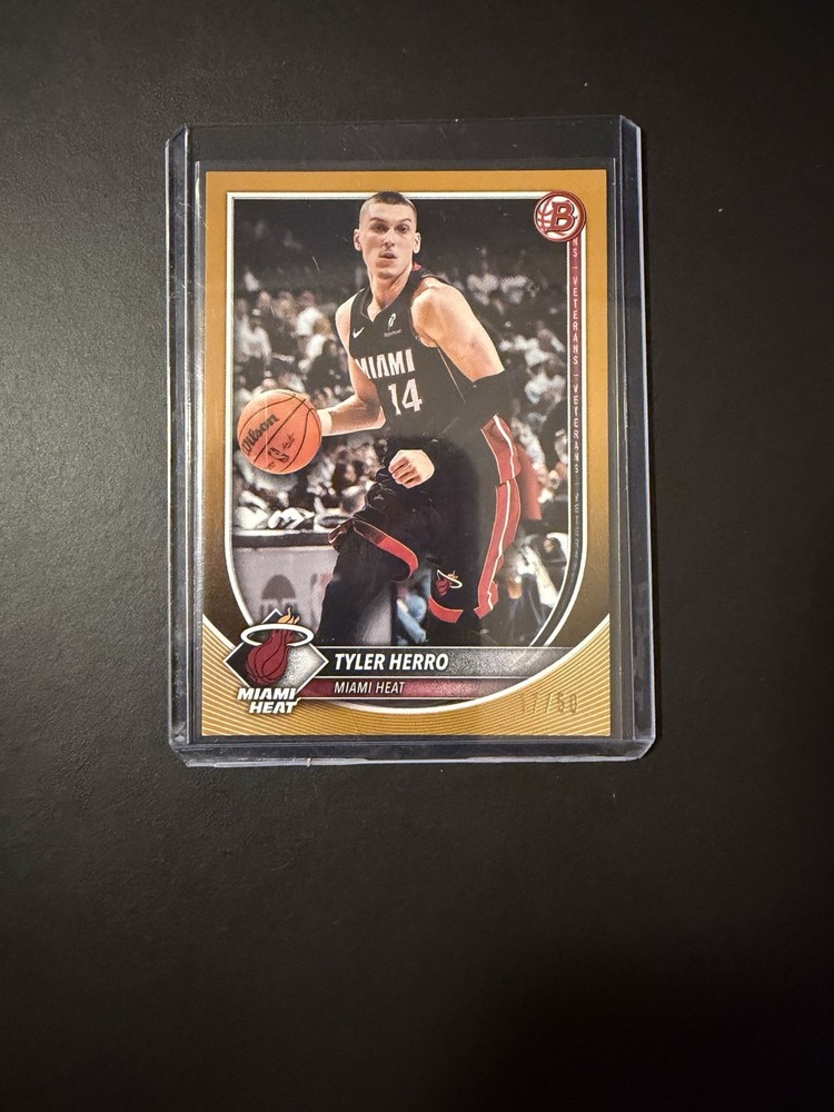 Topps 2025-26 Bowman Tyler Herro Gold /50  Heat