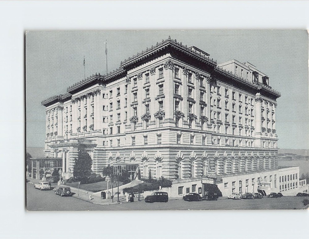 Postcard The Fairmont Hotel Atop Nob Hill San Francisco California USA