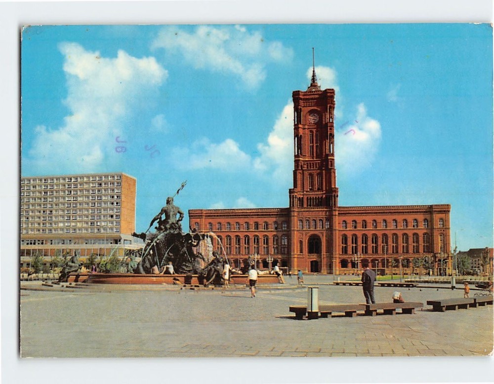 Postcard Town Hall Berlin Germany