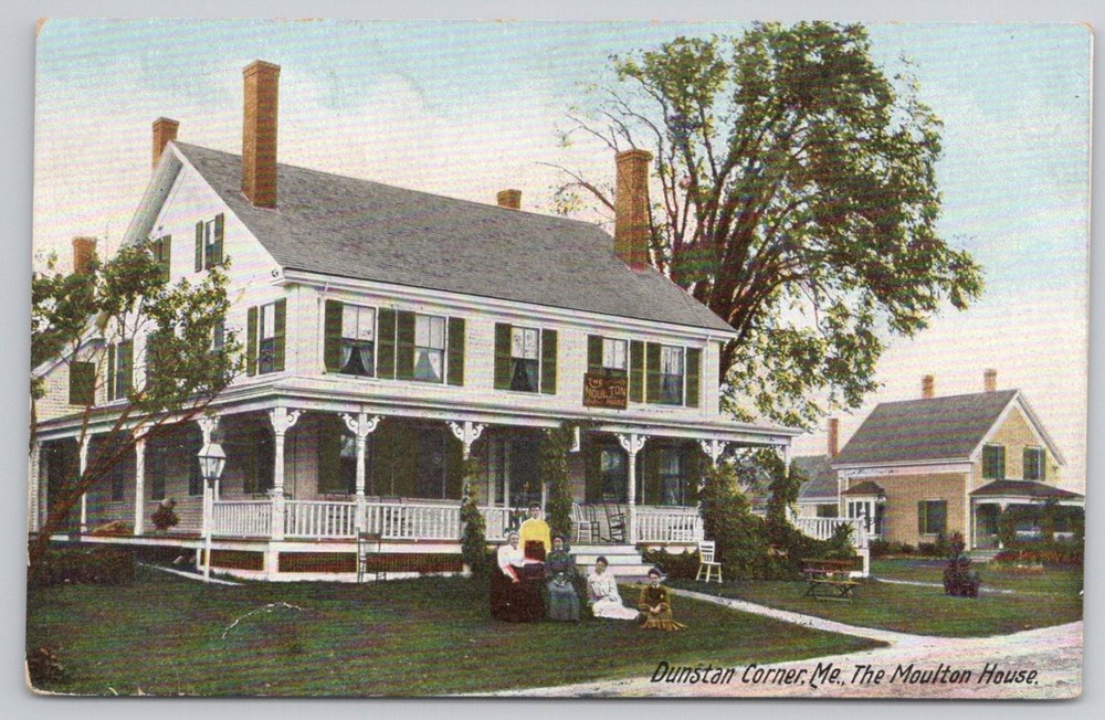 Dunstan Corner ME Moulton House Postcard Early 1900s Hugh C. Leighton