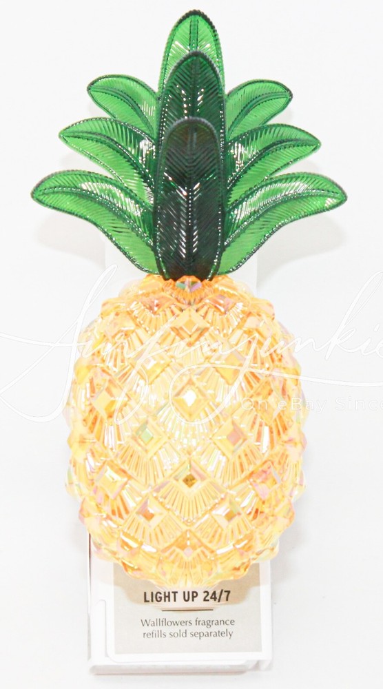 Bath & Body Works Wallflower Plug In Light Up Pineapple Faceted Tropical Hawaii