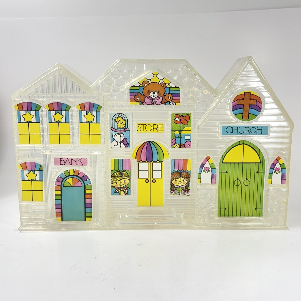 Vintage 1994 Rainfall Clear Plastic My Giving Bank Money Matters Larry Burkett