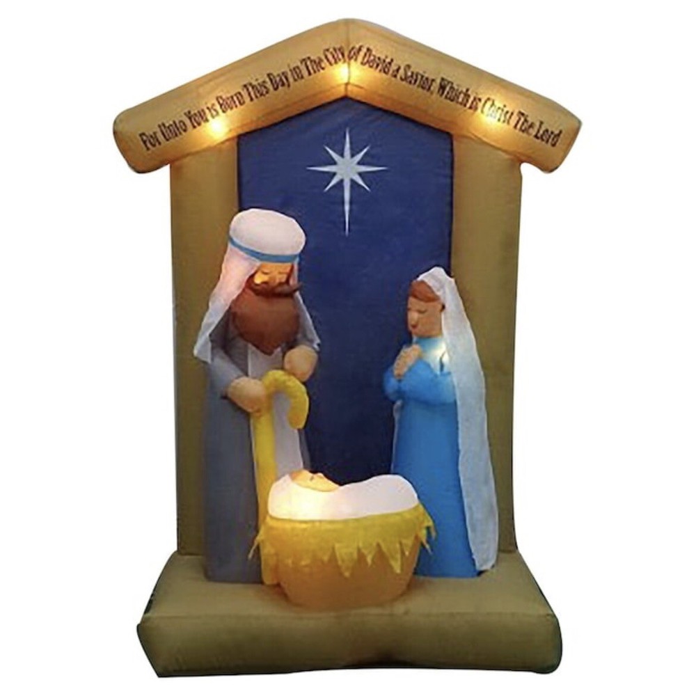 Holiday Living Christmas Nativity Scene 6.5 FT Airblown Inflatable Outdoor Decor