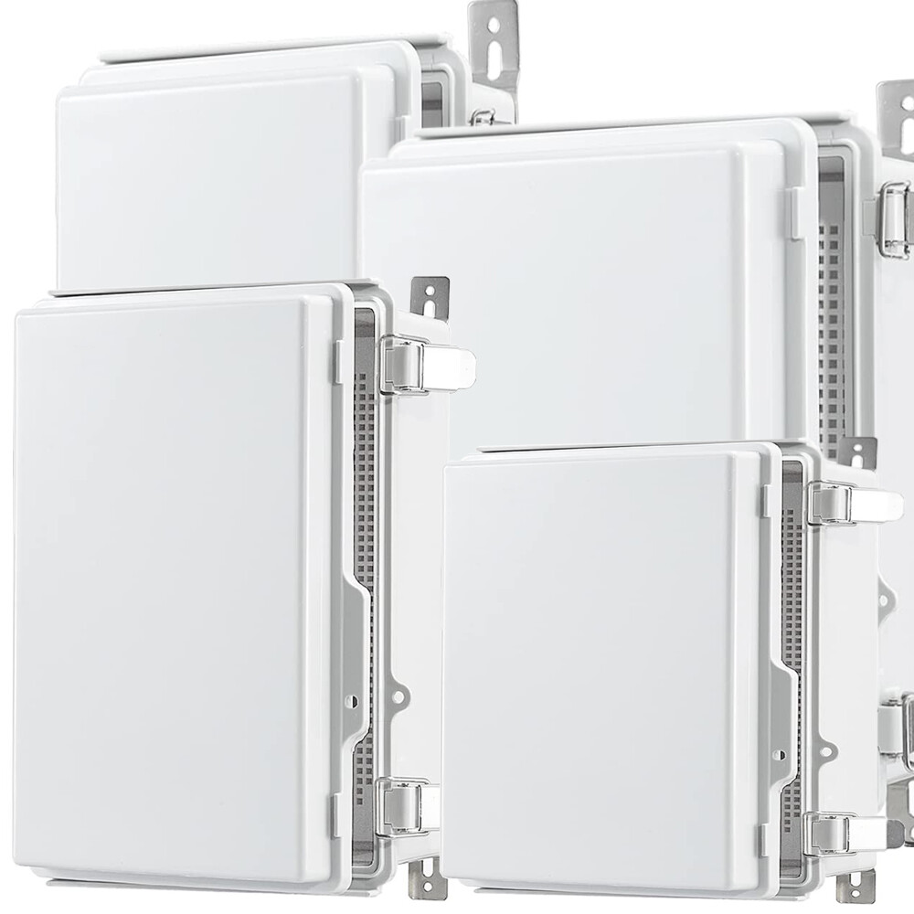 Waterproof Electrical Enclosure ABS Plastic Project Case with Mounting Plate US-image