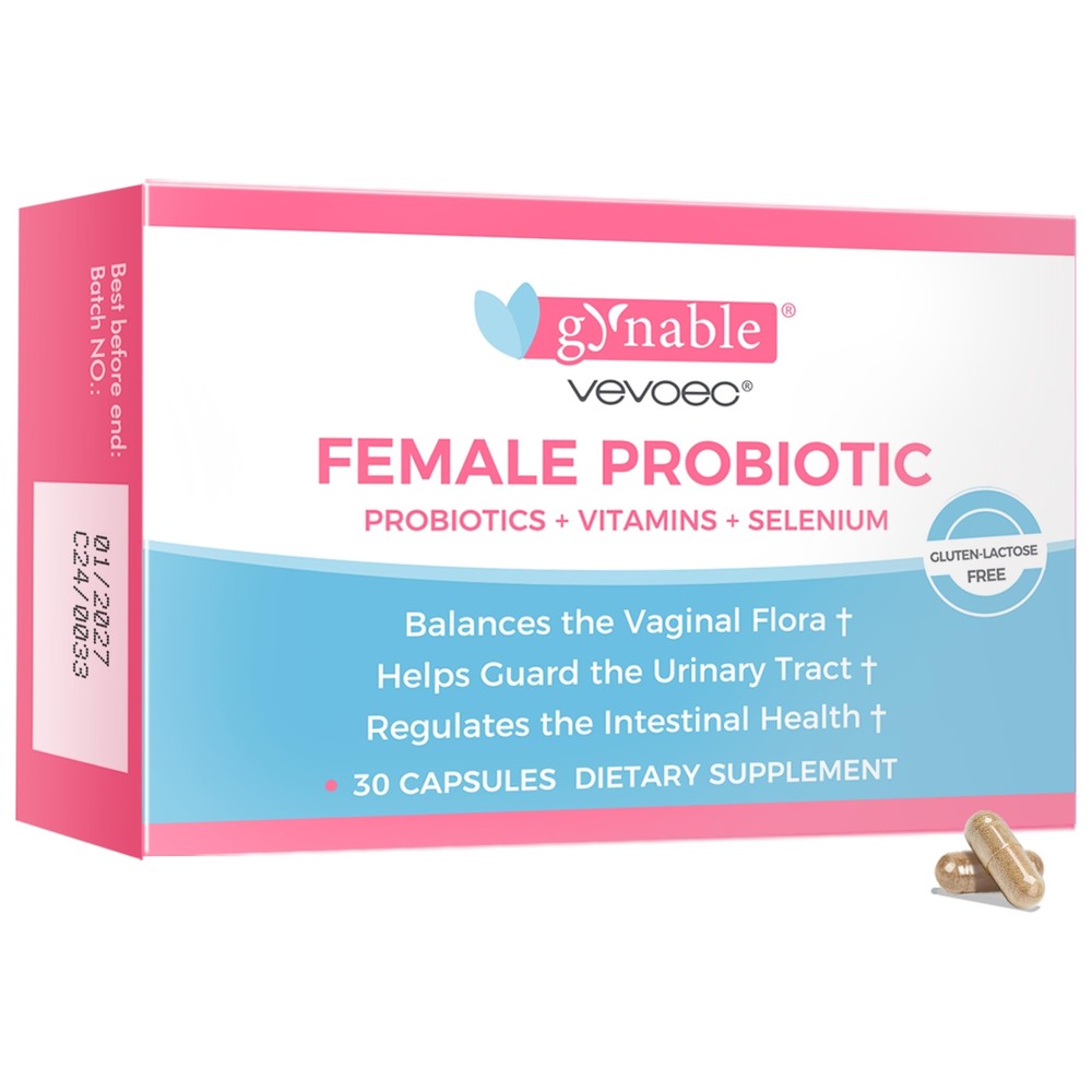 Vevoec Gynable Vaginal Probiotics for Women 5 Billion CFU Probiotics 5 Unique