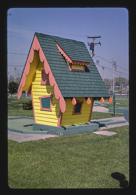 Photo:Royal Oak Michigan 1986 House Hole Miniature Golf Course