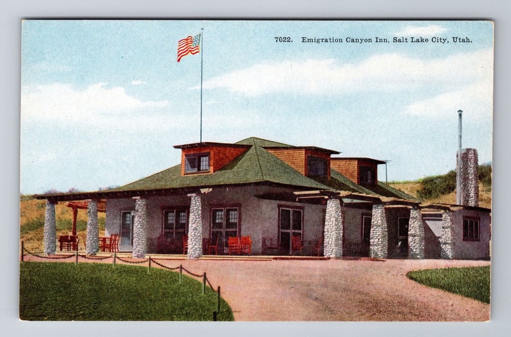 Salt Lake City UT-Utah, Emigration Canyon Inn, Antique Souvenir Vintage Postcard