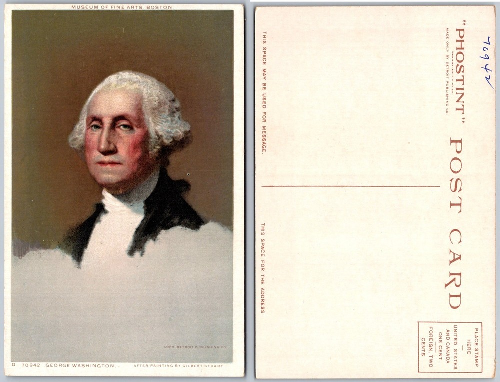 George Washington Portrait Postcard