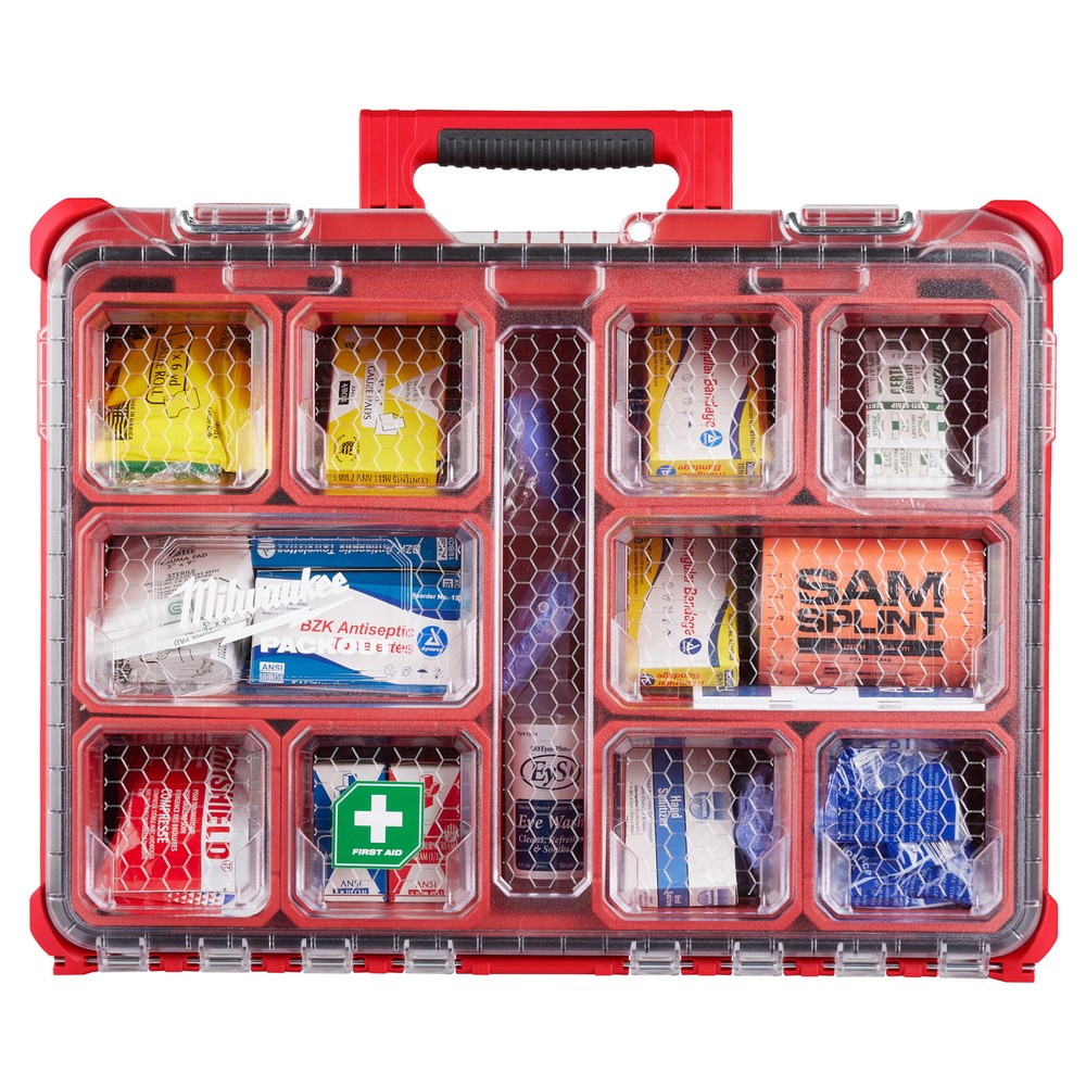 Milwaukee 193-Pc. Class B Type III PACKOUT First Aid Kit, ANSI Compliant,