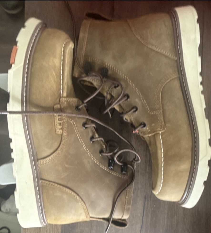 Brunt The Marin Unlined Comp Toe Work Boots ASTM F2413-18 EH Men's 10.5 Brown