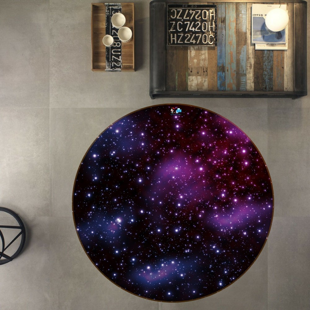 3D Purple Starry Sky NAO3669 Game Rug Mat Elegant Photo Carpet Mat Fay