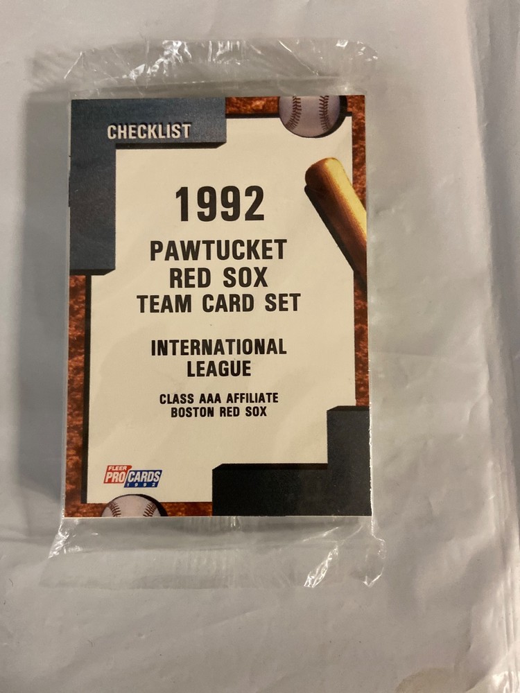 1992 Fleer ProCards Pawtucket Red Sox Team Set Sealed Class AAA Affiliate