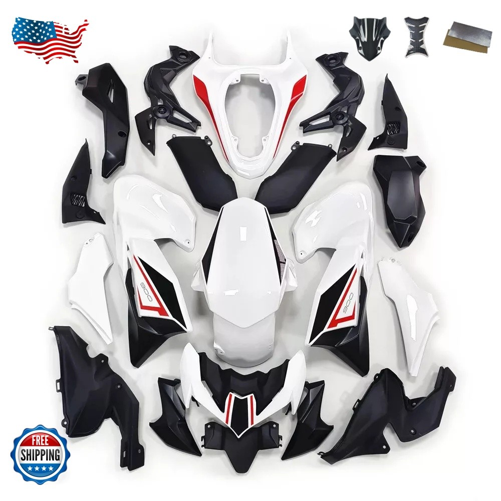 White Fairing Kit For Kawasaki Z900 2020-2024 ZR900 ABS Injection Bodywork Set