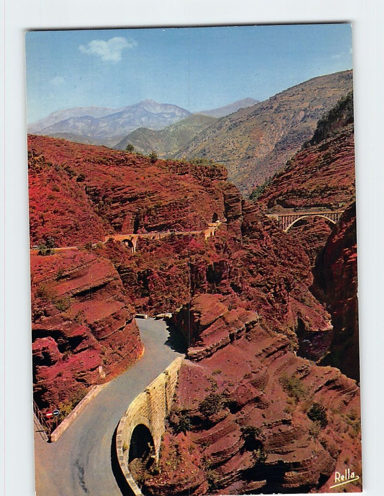 Postcard Le Pont du Saut de la Mariée LEs Gorges Da Daluis Guillaumes France