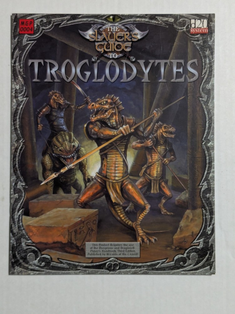 Mongoose Press 2003 - The Slayer's Guide to Troglodytes - 3rd Edition D&D / D20