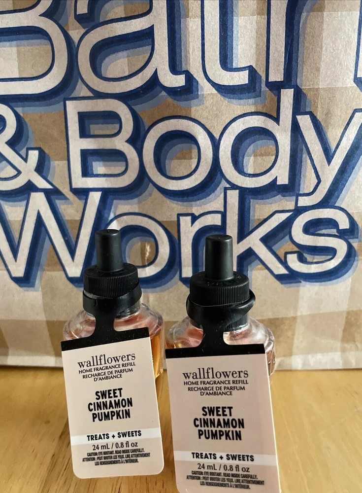 “SWEET CINNAMON PUMPKIN” Wallflower Refills X 2.Bath And Body Works.SHIPS FREE!!