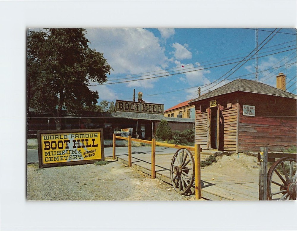 Postcard World Famous Boot Hill Cemetery & Museum Dodge City Kansas USA