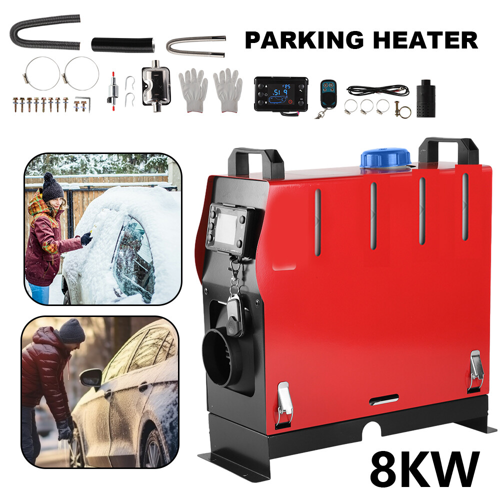 12V 8KW Diesel Air Heater All-in-one LCD Sreen Remote Control For Car RV US