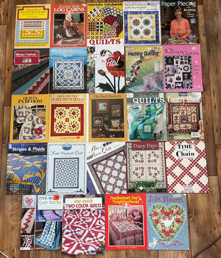 Vintage Lot 24 - Quilting SB BOOKS - See Titles in Photos - Excellent Condition