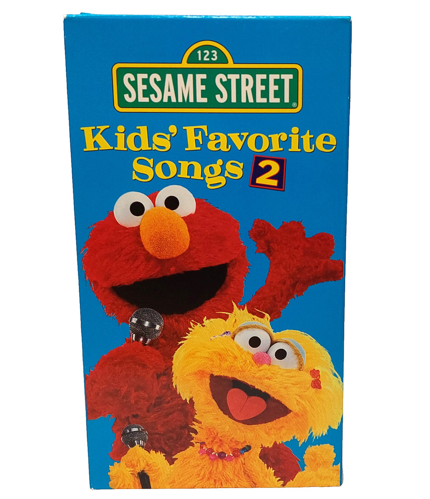 Elmo Sesame Street VHS 2001 Favorite Songs 2 Kids' Sing Along Vintage Video Tape