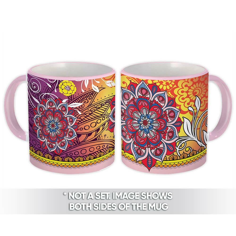 Gift Mug : Mandalas Esoteric Girl India Mistic Modern Trendy Birthday Yoga