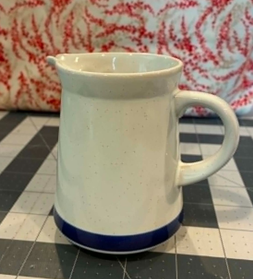 Vintage Korea Stoneware Endura by Wellin Creamer / Small Pitcher Cafeteria Ware