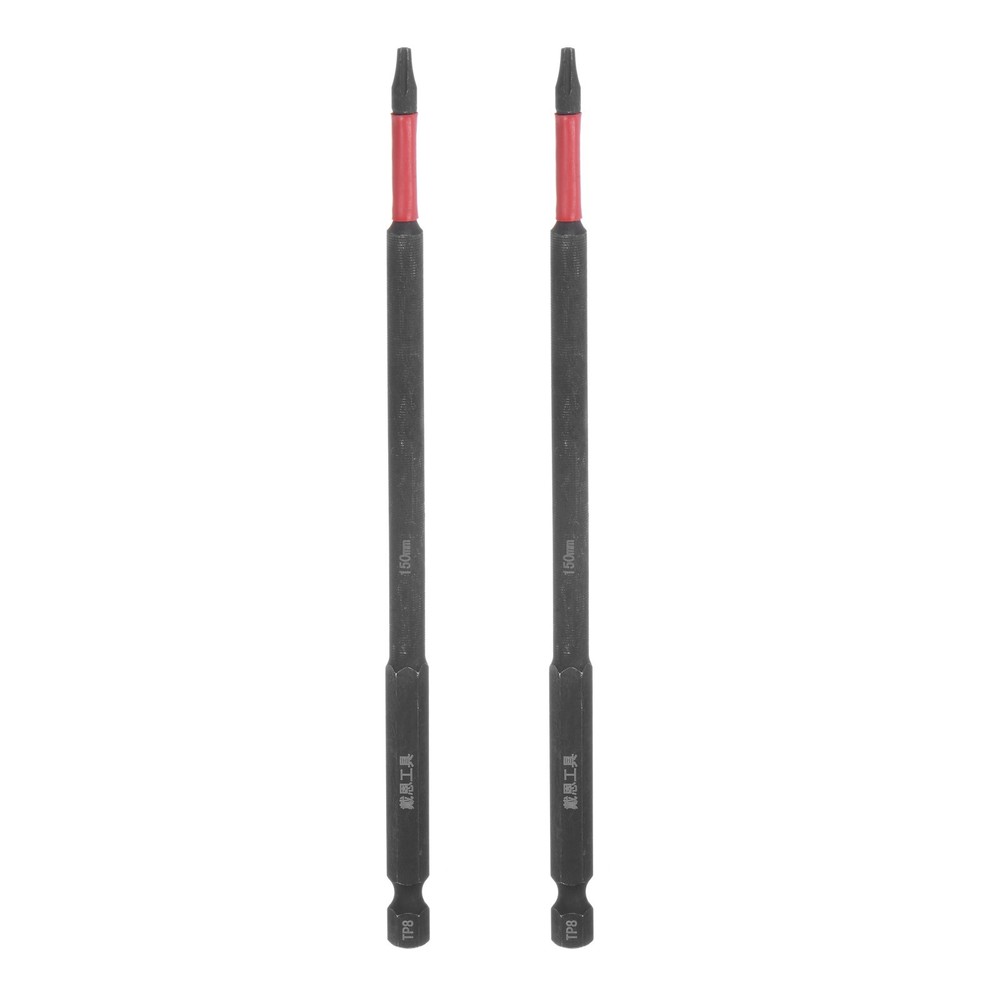 2pcs Heavy-Duty T8 Torx Drill Bits 6