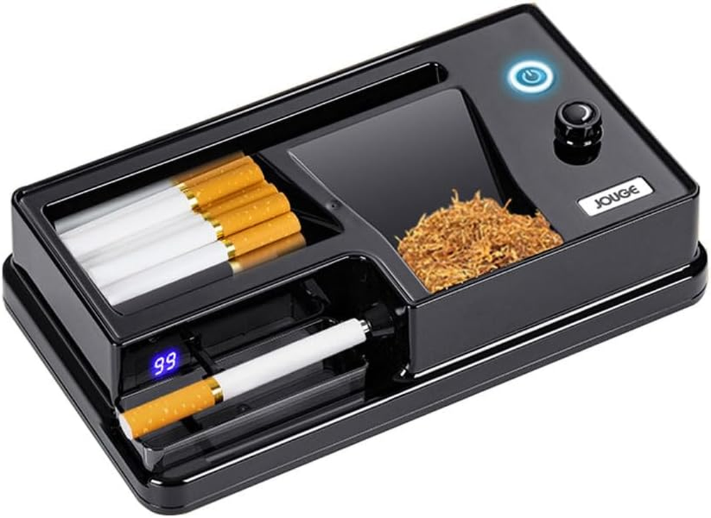 Electric Cigarette Rolling Machine, Portable Tobacco Injector Machine can Grind