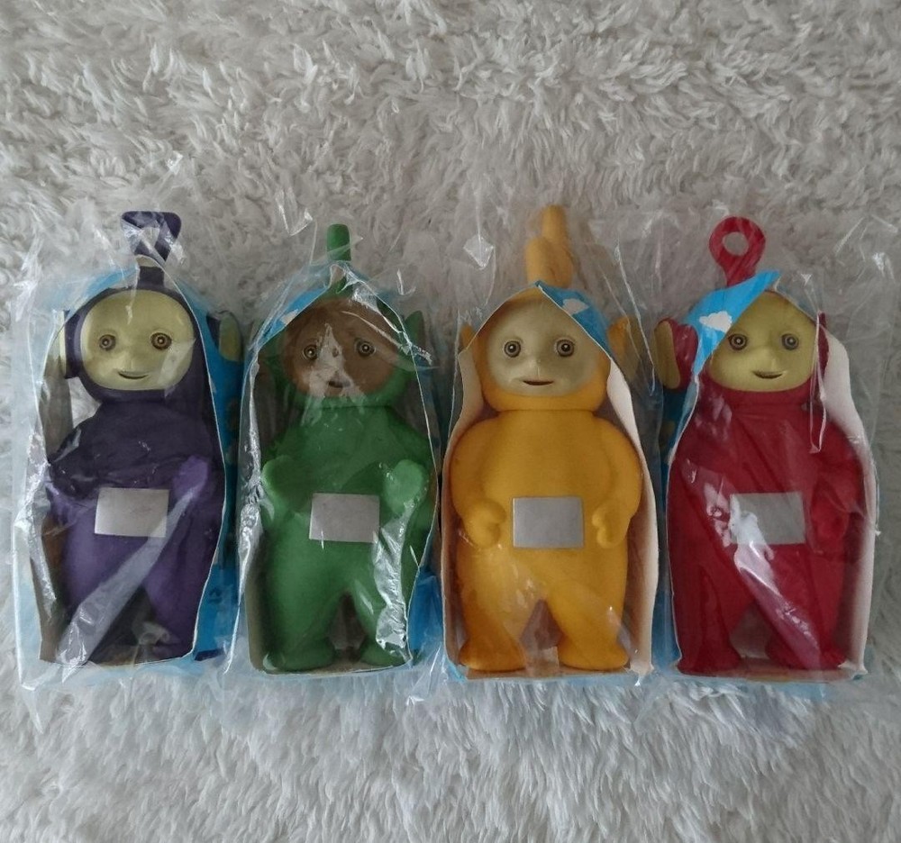 Teletubbies Figure Piggy Bank Set of 4 from that time #f53d11