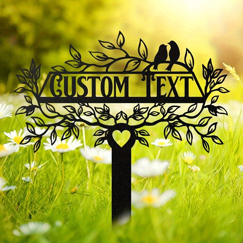 Art Deco Bird Metal Garden Stakes for Wedding or Outdoor Decor - Handmade & Customizable  