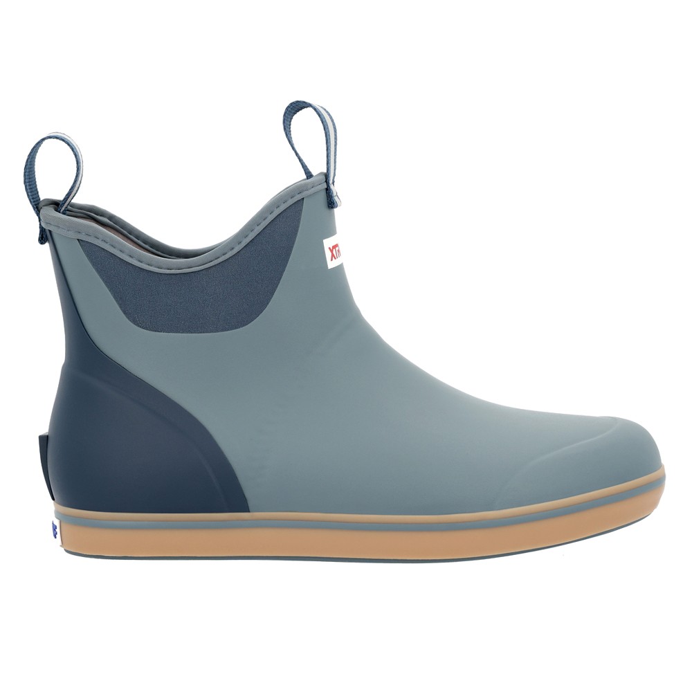 Xtratuf Mens Ankle Deck Boots Round Toe Pull On Blue XMAB203