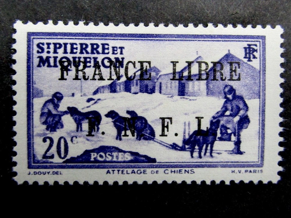 nystamps French St. Pierre & Miquelon Stamp # 228 Mint OG H Signed $210 Y22y3622