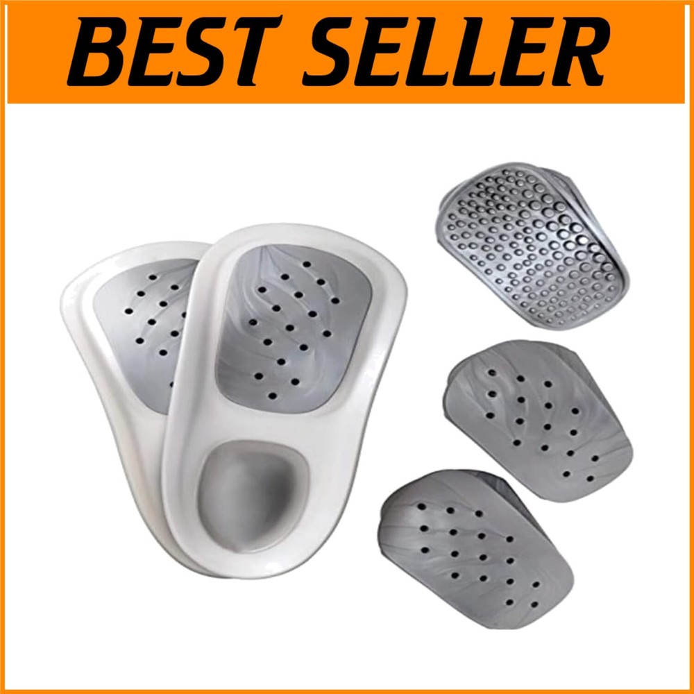 Lightweight Gel Foot Insoles for Arch Support & Stability in Sizes 5-5.5